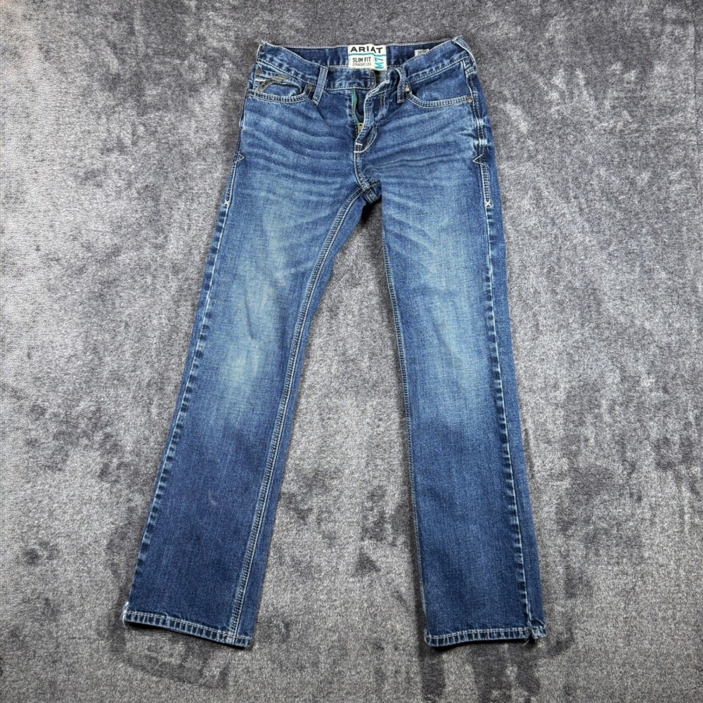Ariat M7 Slim Fit Straight Leg Jeans Mens 28x32 Medium Wash Western Denim